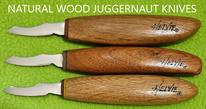 Helvie® Natural Wood Juggernaut Knife – Helvie® Knives LLC