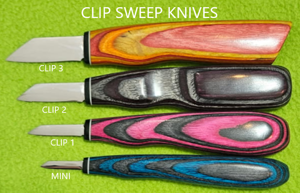 Helvie® Clip Sweep Knives