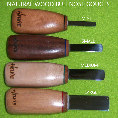 Helvie  Natural Wood Bullnose Gouge