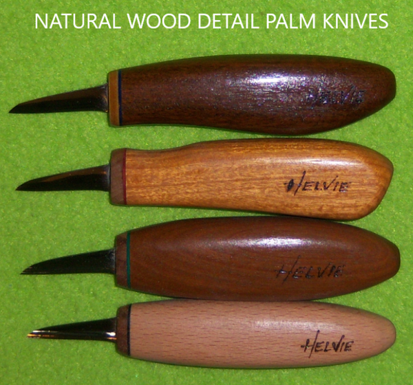 Helvie® Natural Wood Detail Palm Knife