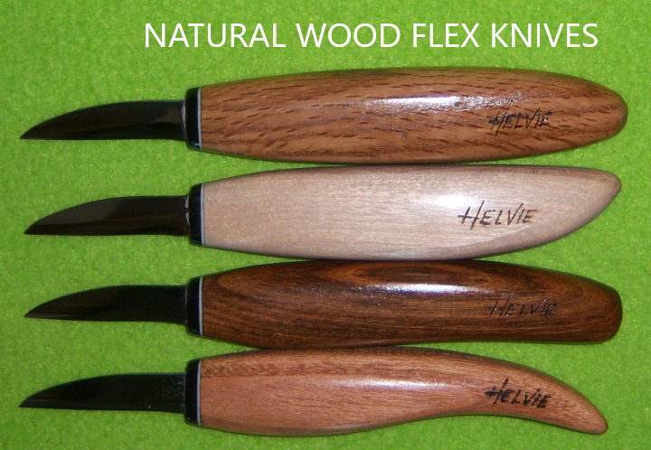Helvie® Natural Wood FLEX Knives – Helvie® Knives LLC