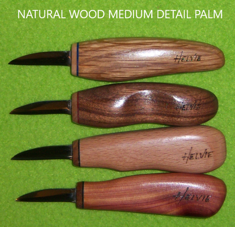 Helvie Natural Wood Medium Detail Palm Knife