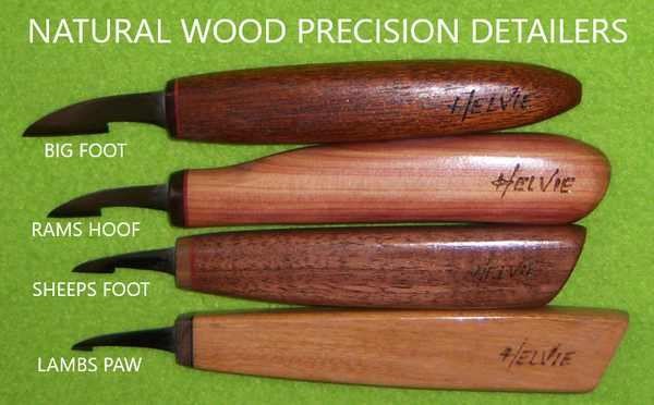 Helvie Natural Wood Precision Detailer Knife