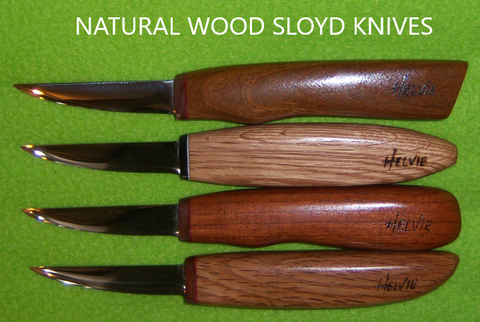 Helvie® Natural Wood Sloyd Knife
