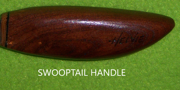 Helvie Natural Wood Small Roughout Sweep Knife